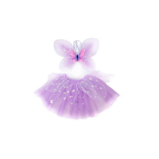 Children's Halloween costume Butterfly with purple wings