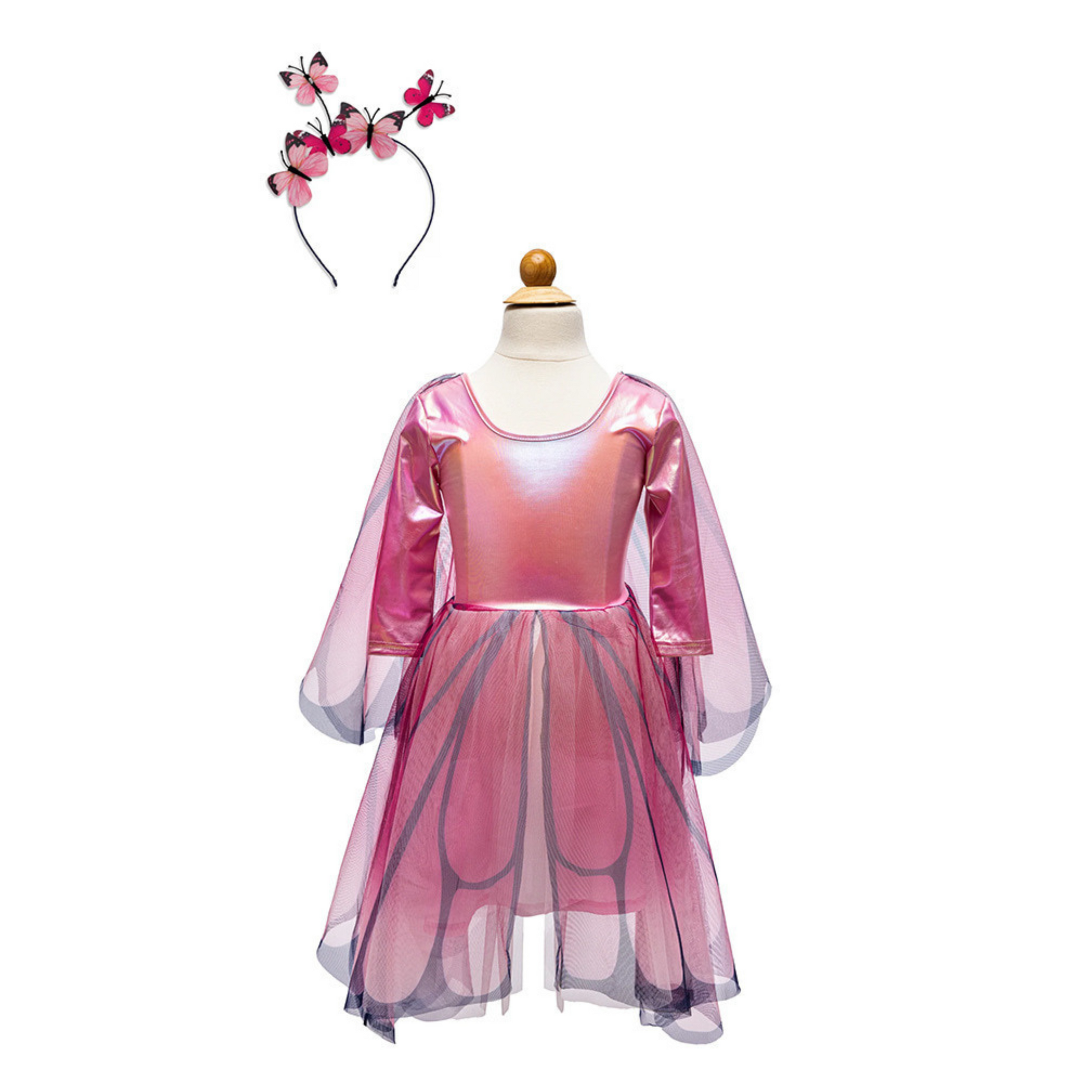 Children's Halloween costume Butterfly pink-fuchsia