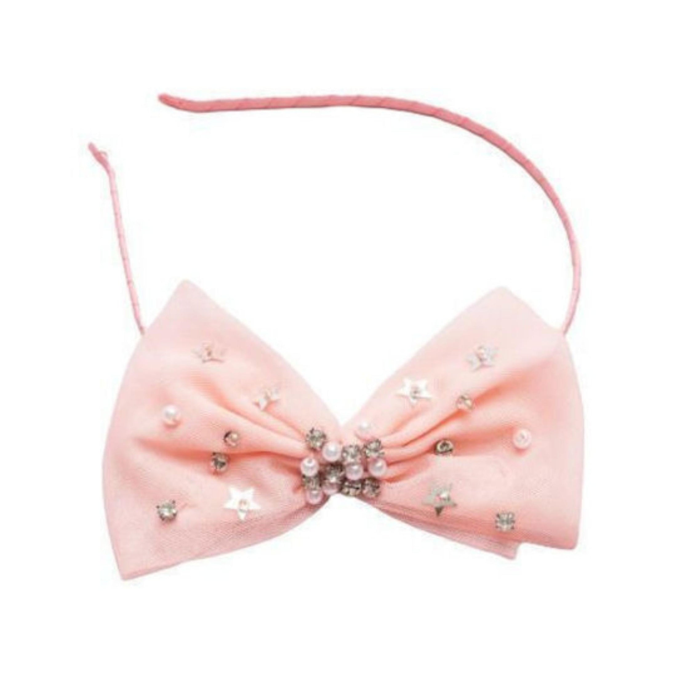 Παιδική στέκα μαλλιών Boutique Ροζ φιογκάκι