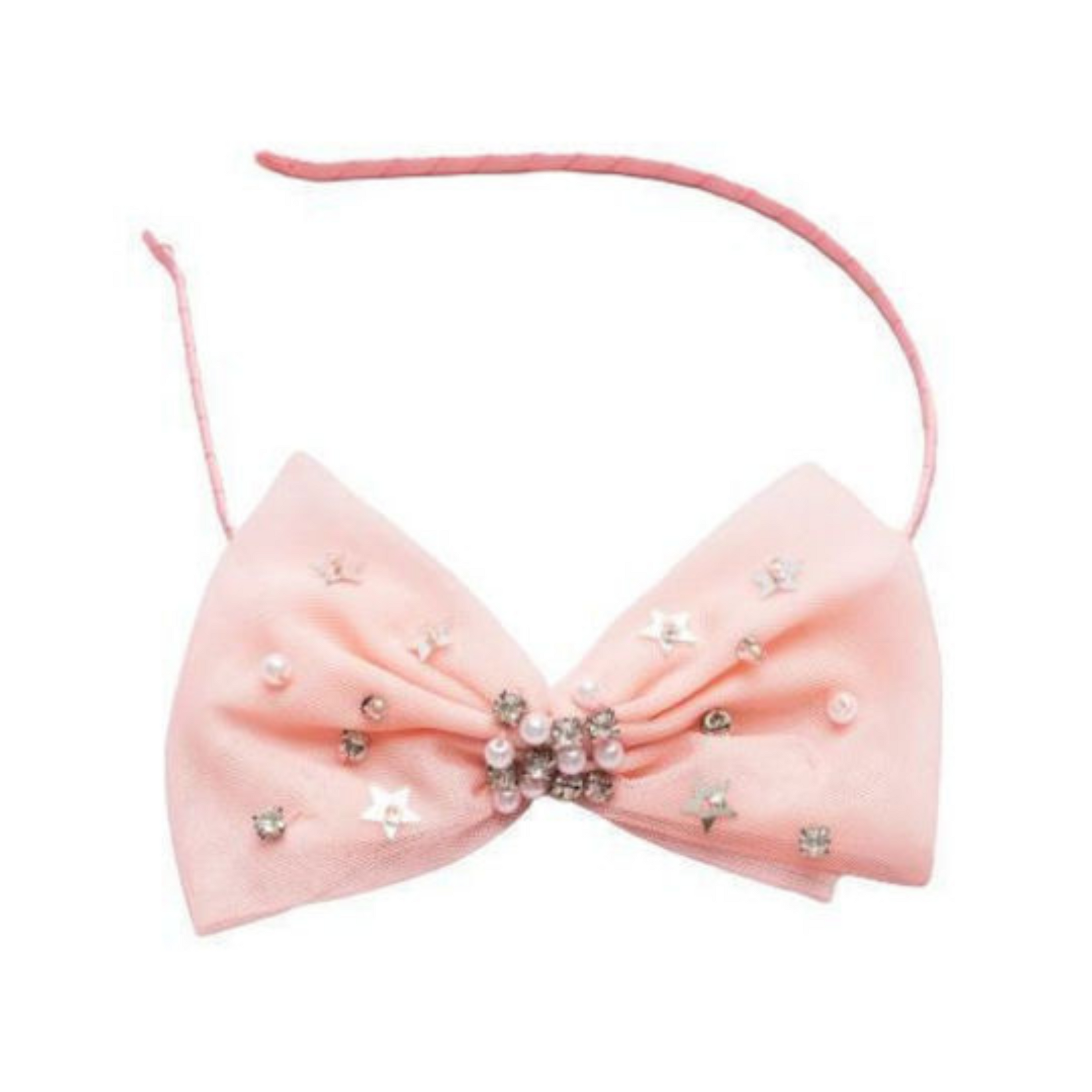 Boutique Hairband Pink Bow