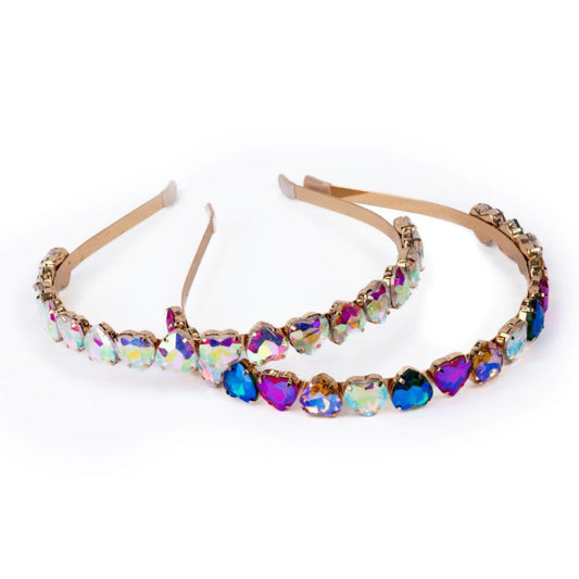 Παιδική στέκα μαλλιών Boutique με πετράδια καρδιές