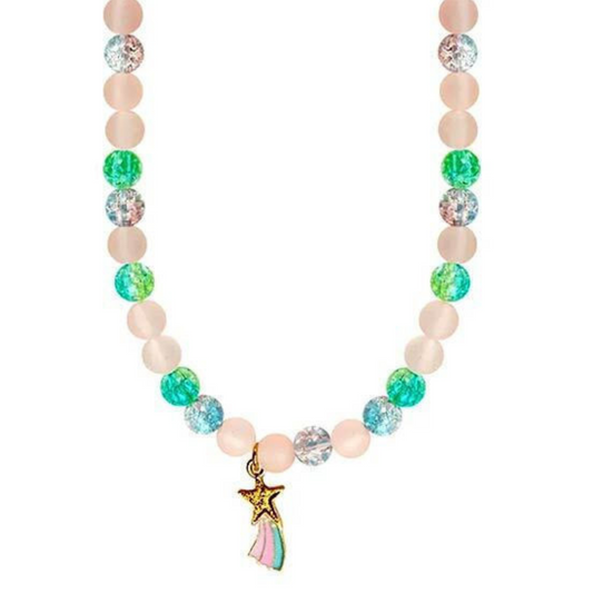 Superstar necklace pink-turquoise