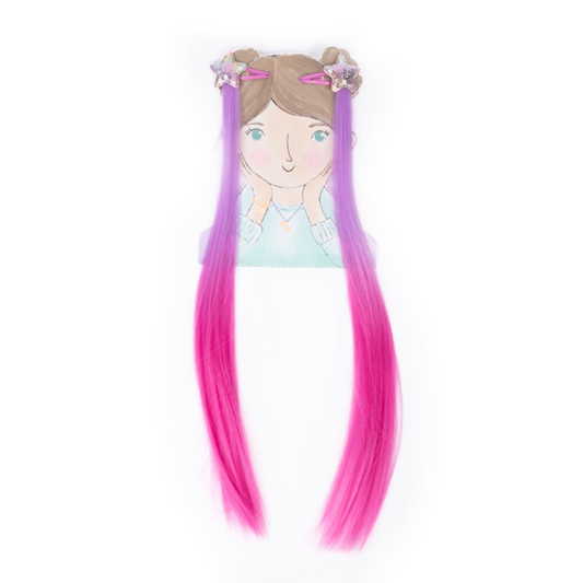 Girls hair extensions with clips