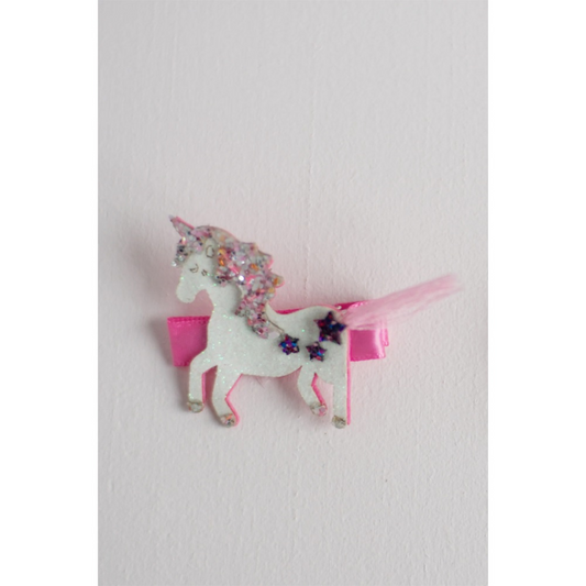 Girls hair clip Unicorn glitter