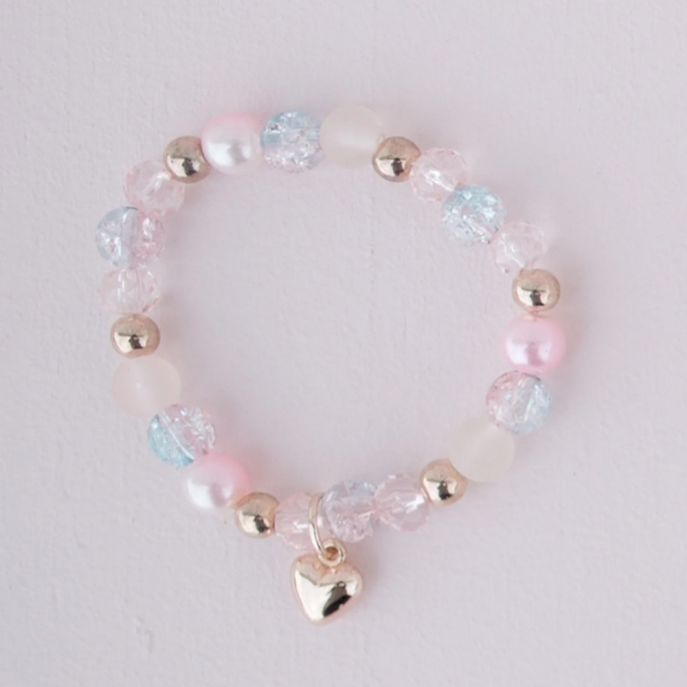 Girls Pearl-Heart Bracelet