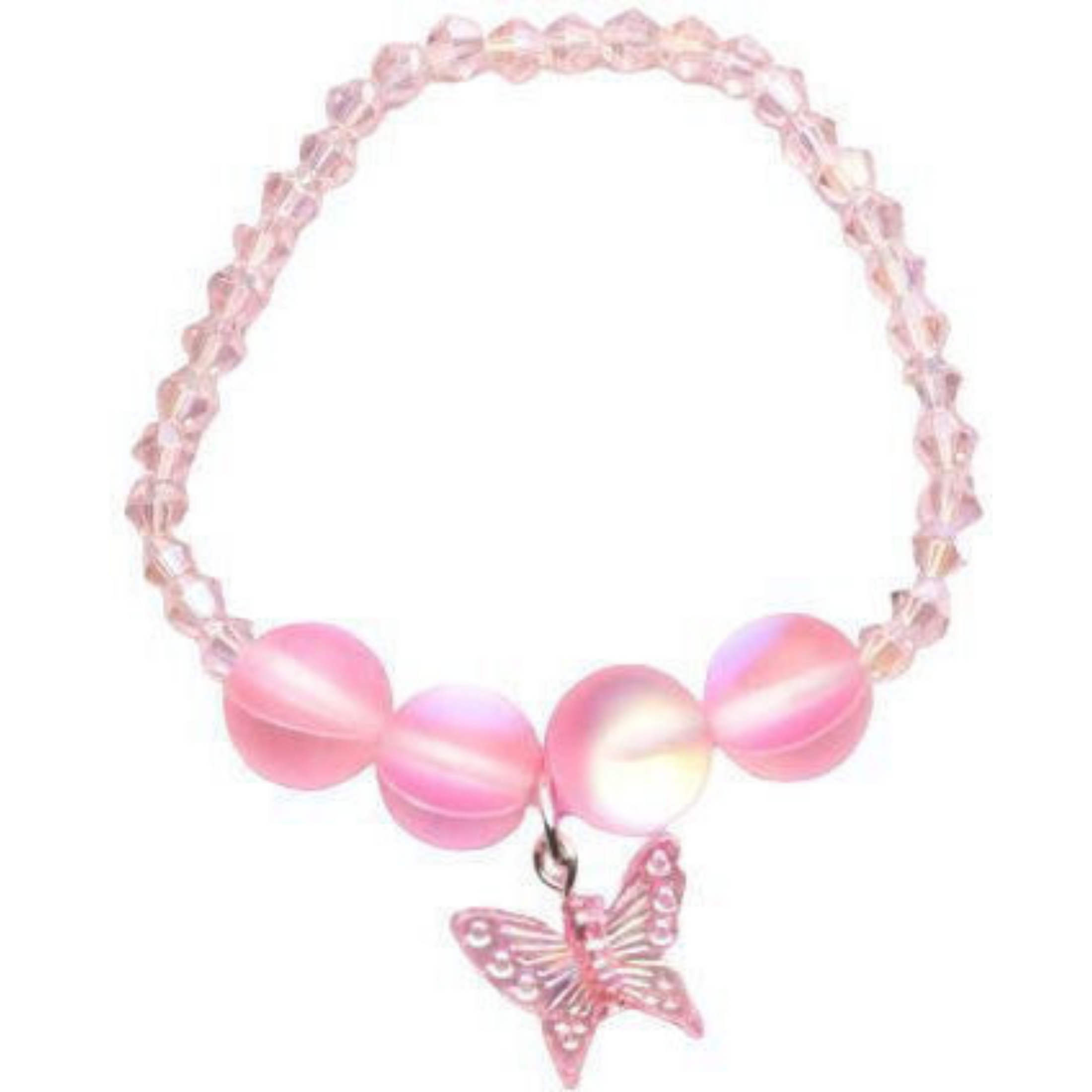 Girls Boutique bracelet pink butterfly