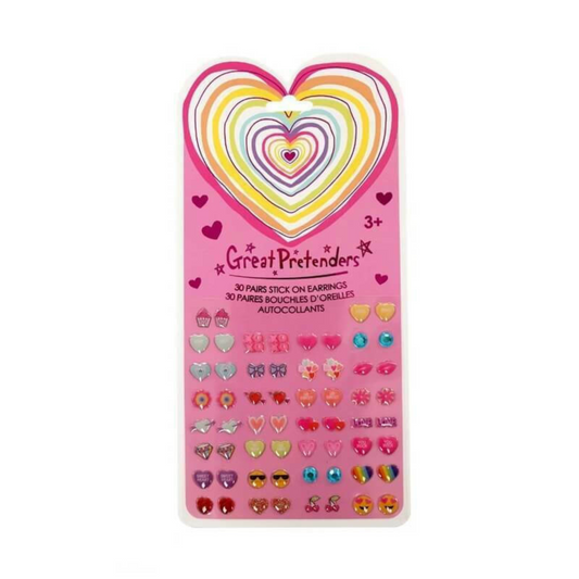 Girls self-adhesive earrings Hearts