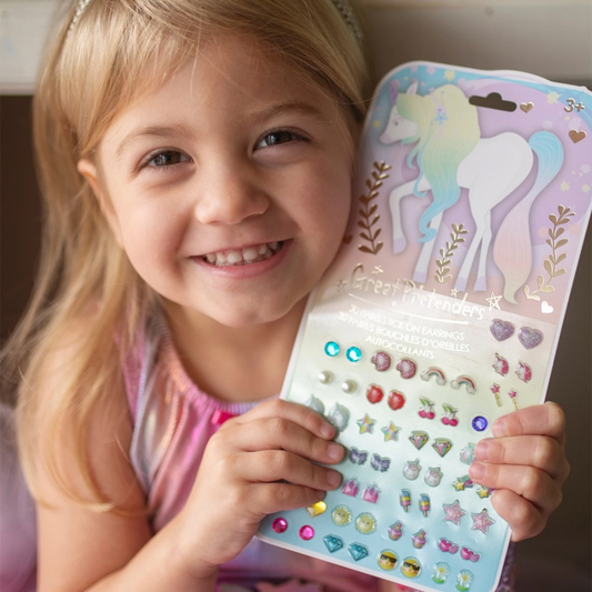 Girls Unicorn sticker earrings