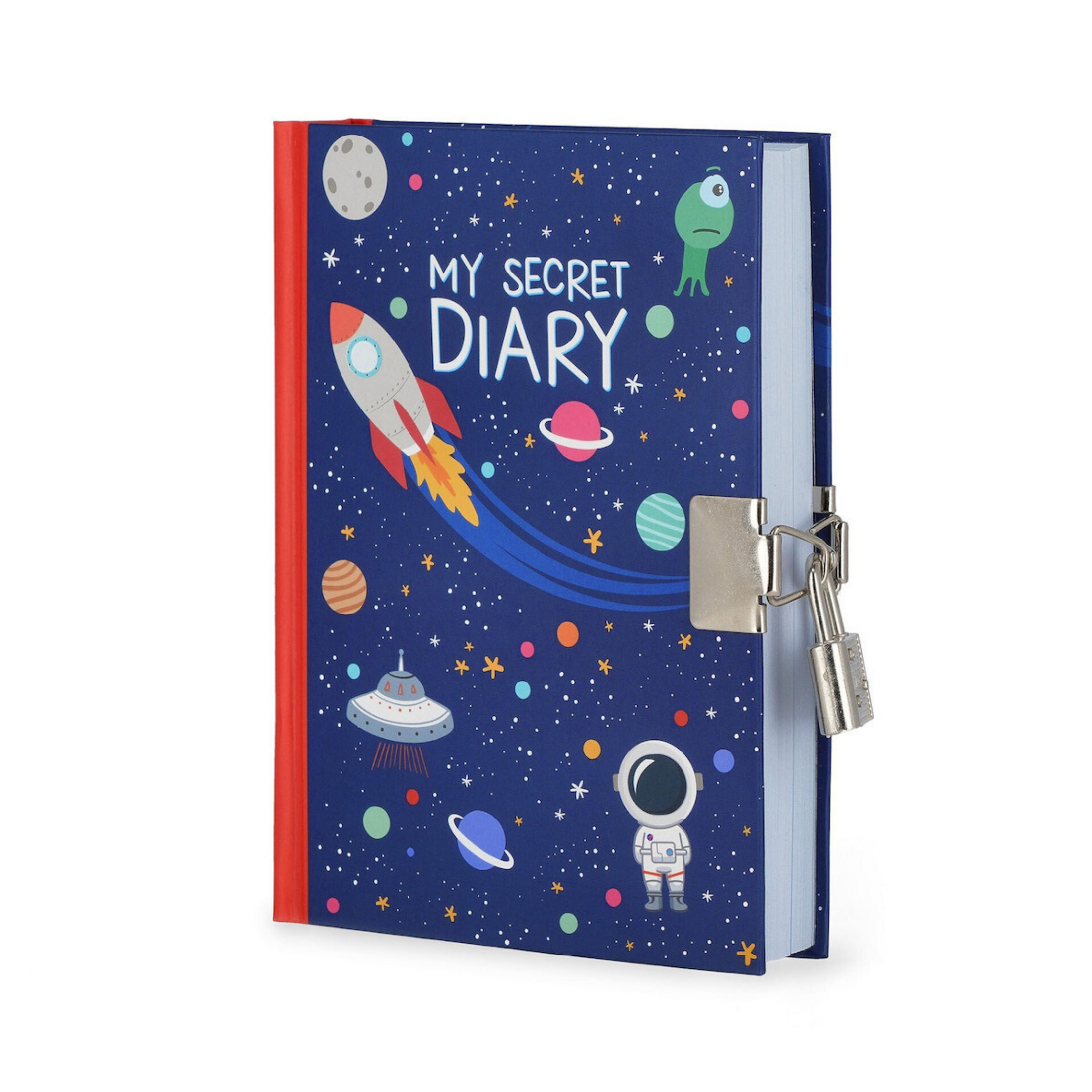 Children's notebook with padlock Space