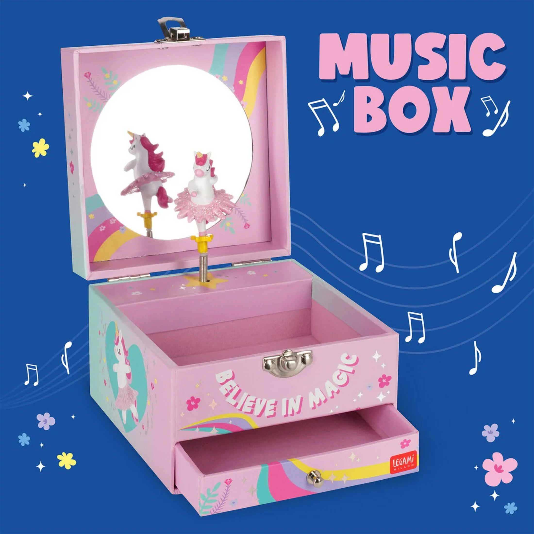 Children's music box - Unicorn jewelry box