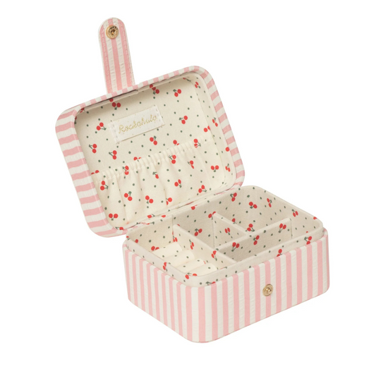 Girls jewelry box Stripy cherry