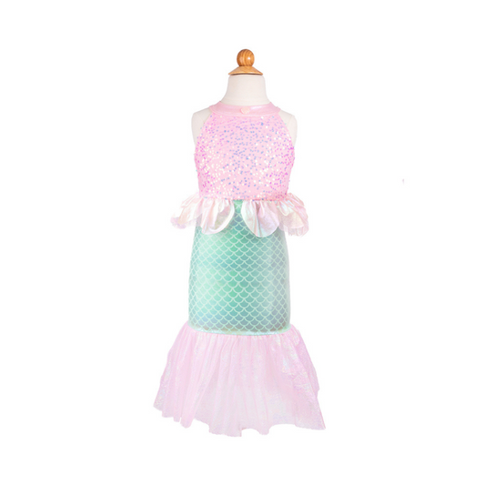 Girls Mermaid costume with pink sequins