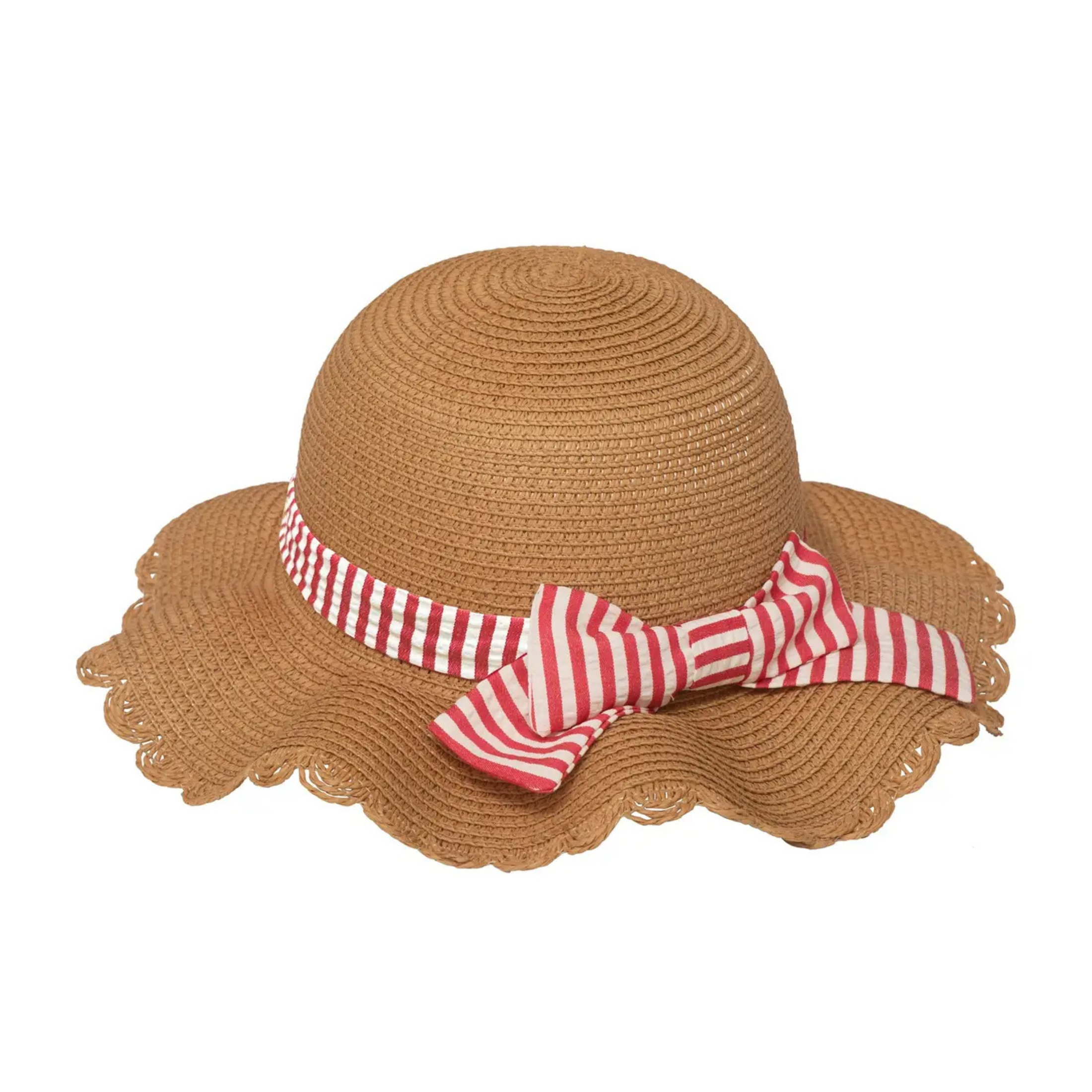 Girls straw sun hat