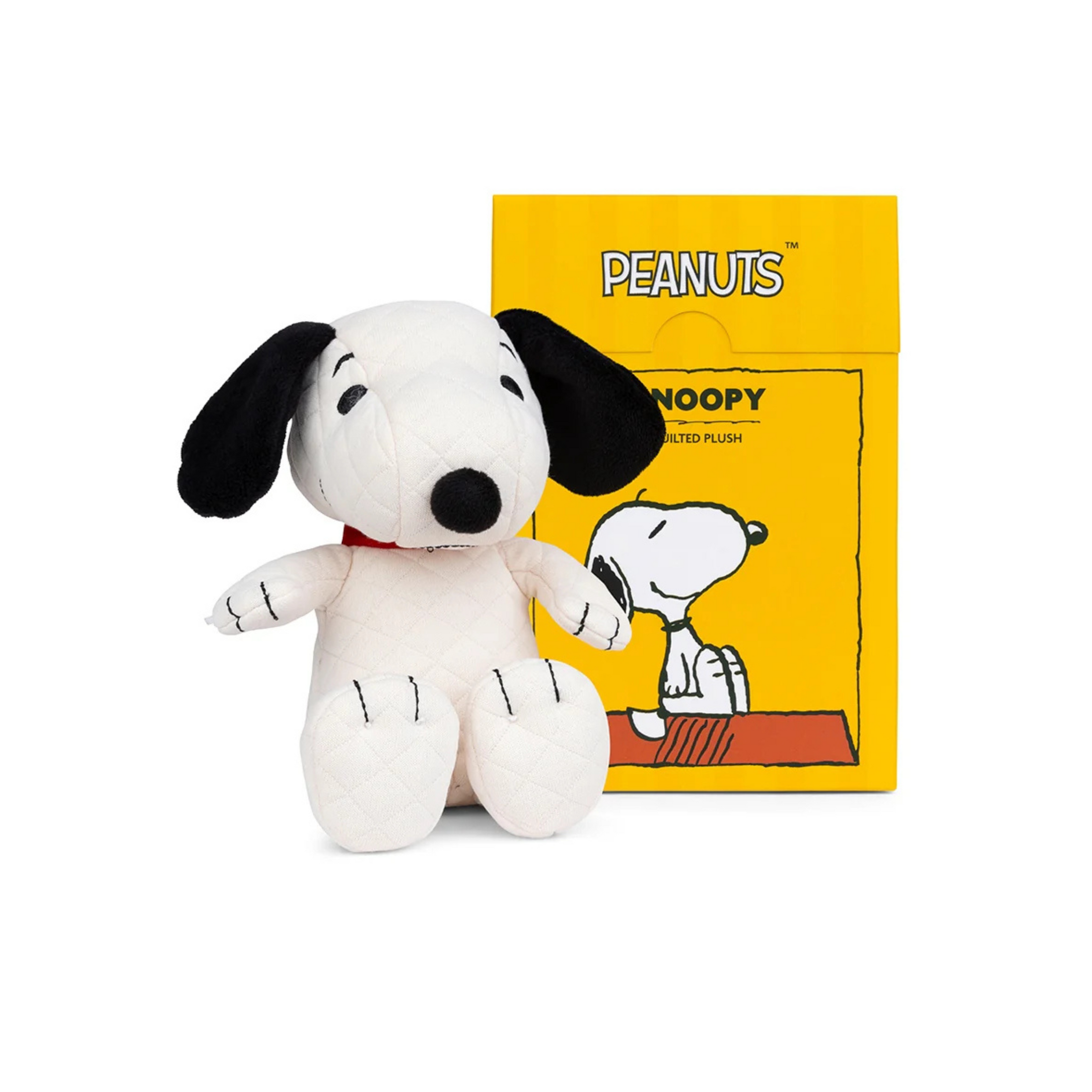 Παιδικό υφασμάτινο καπιτονέ κουκλάκι Snoopy σε συσκευασία δώρου