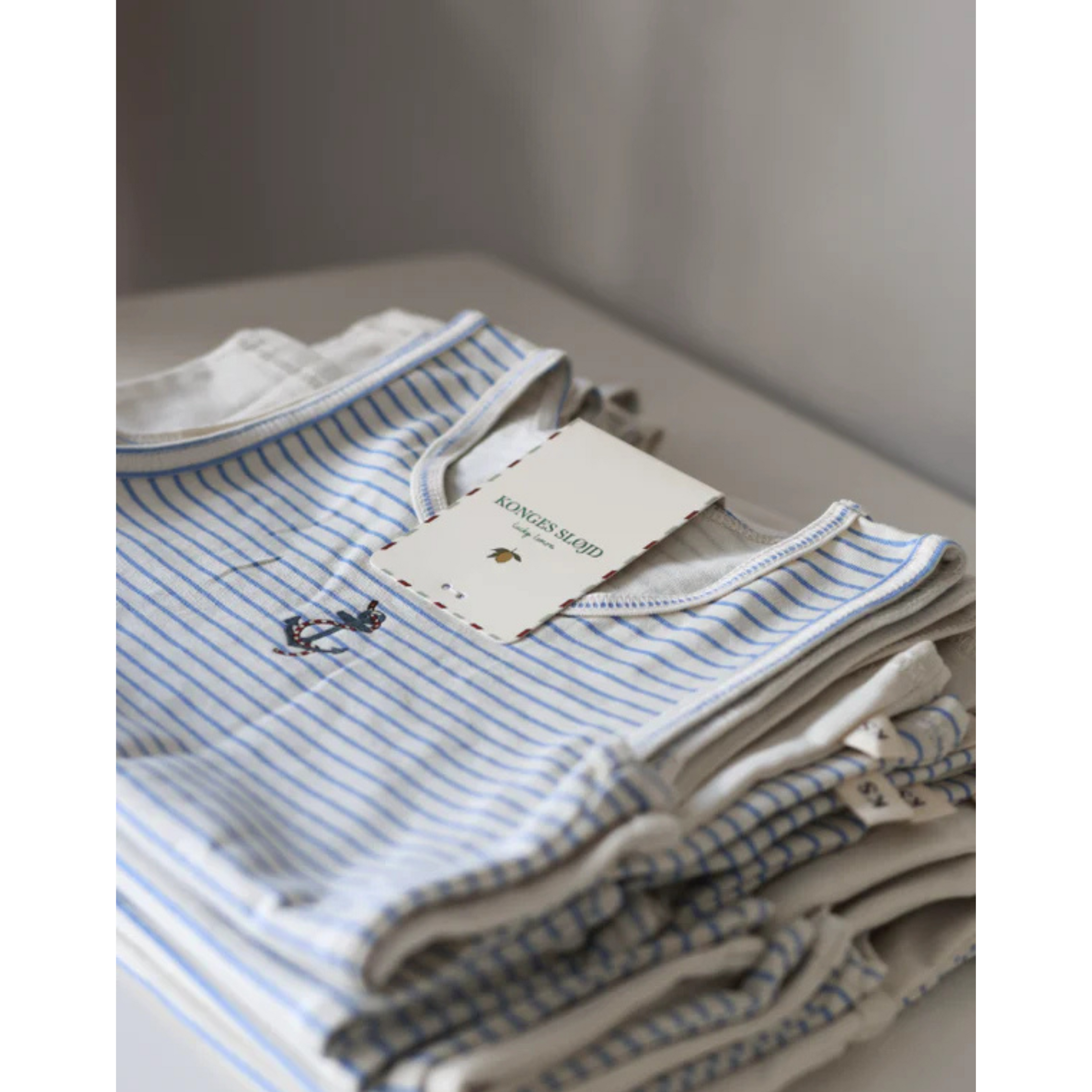 Children's set of 2 T-shirts with straps Stripe Provence