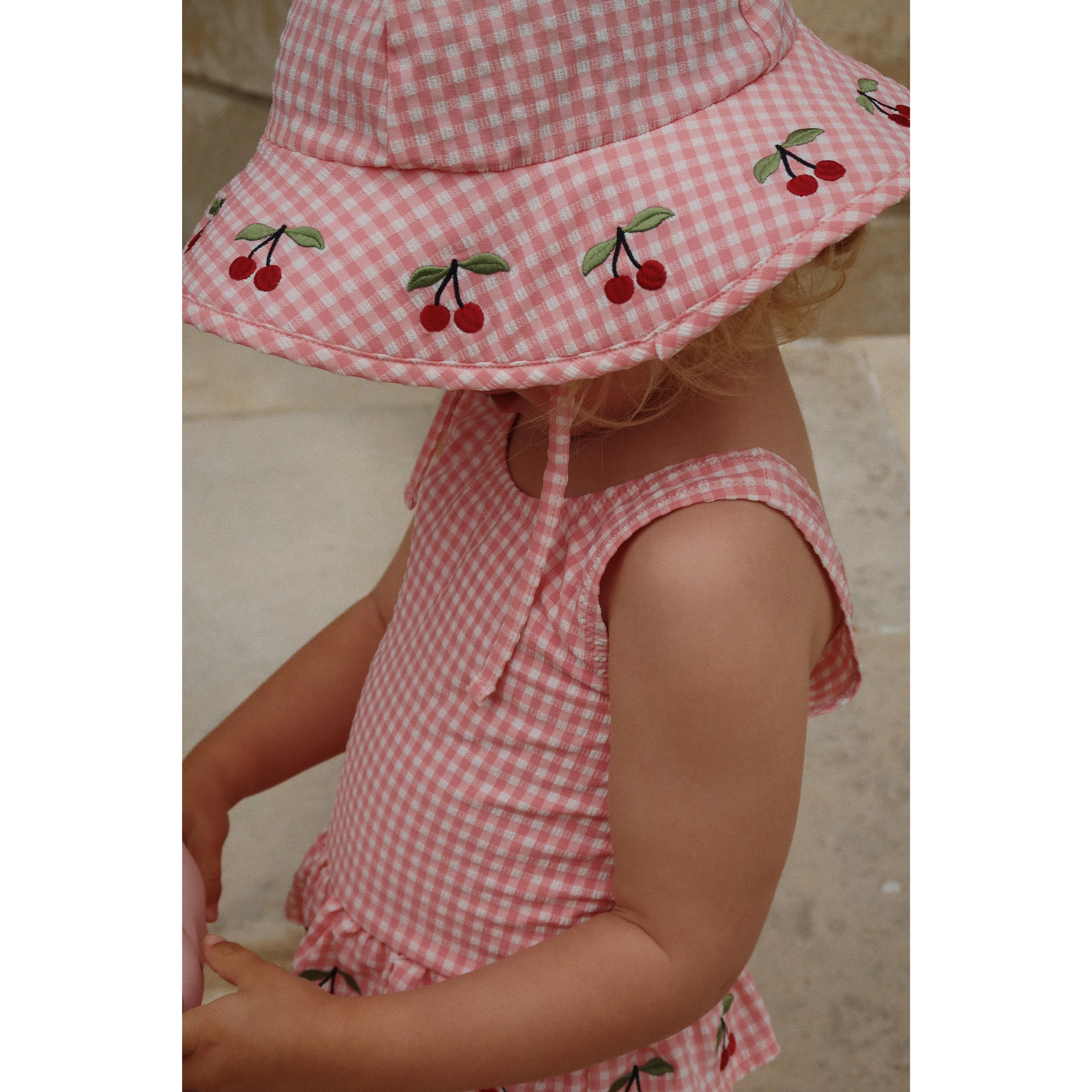 Baby sun hat with cherries