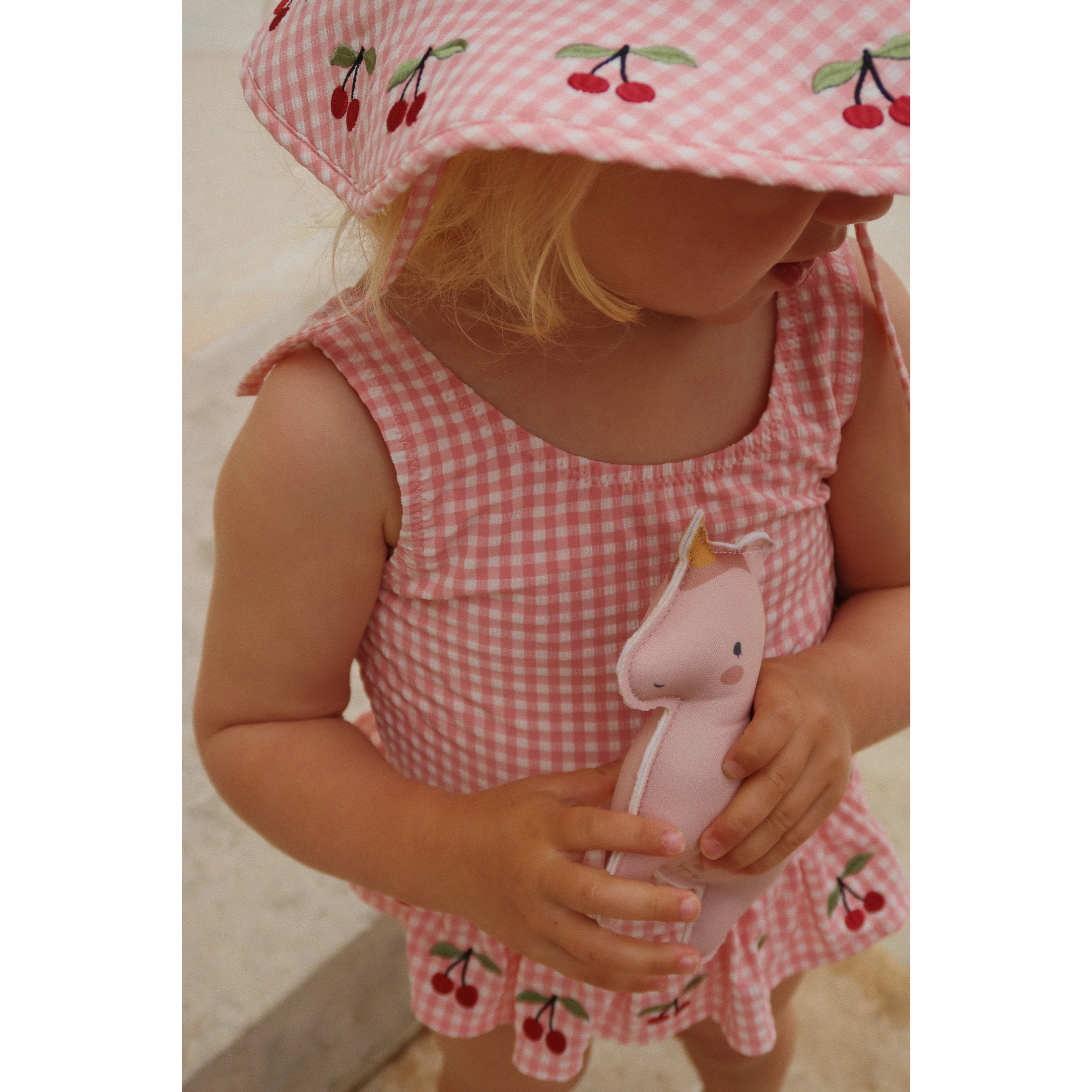 Baby sun hat with cherries