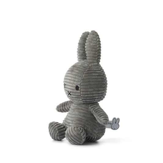 Children's fabric doll Miffy Corduroy Gray 23cm