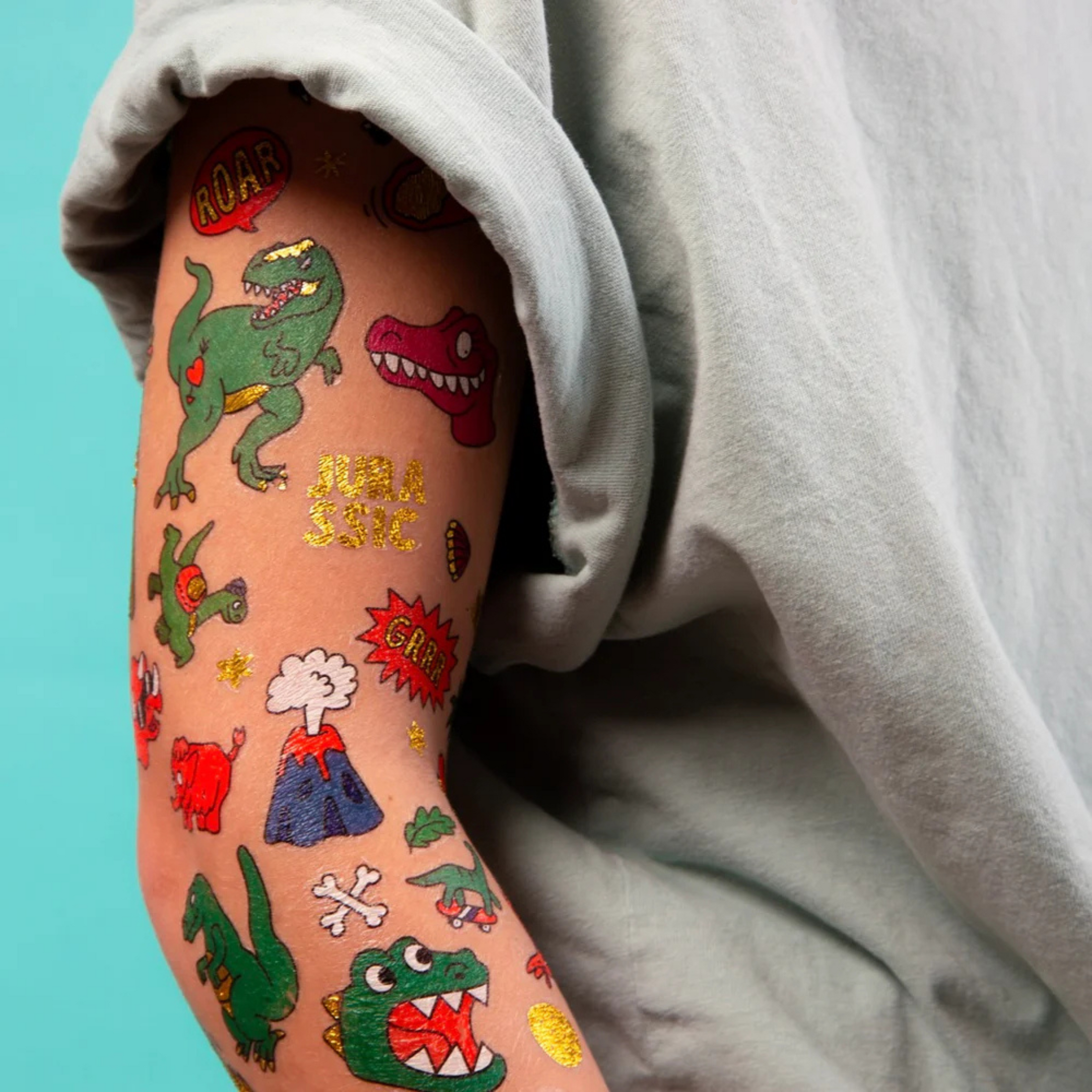 Children's tattoo stickers Dinosaurs