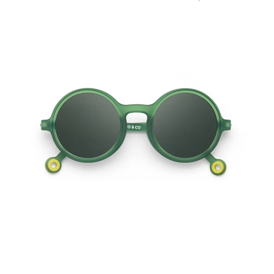 Kids oval sunglasses Terracotta Olive Green