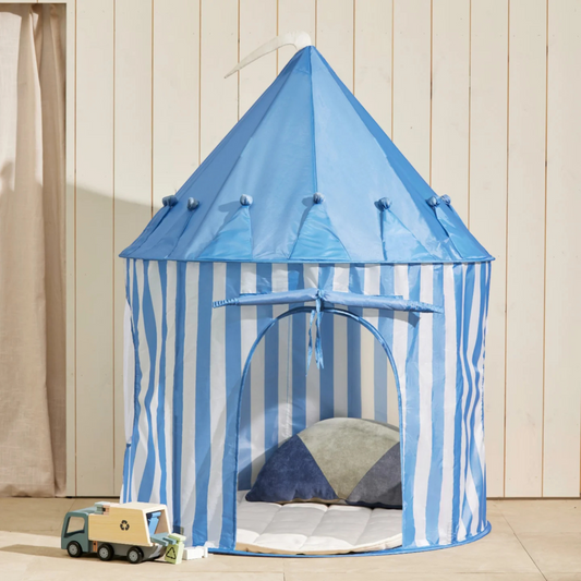 Children's play tent Star Blue Striped