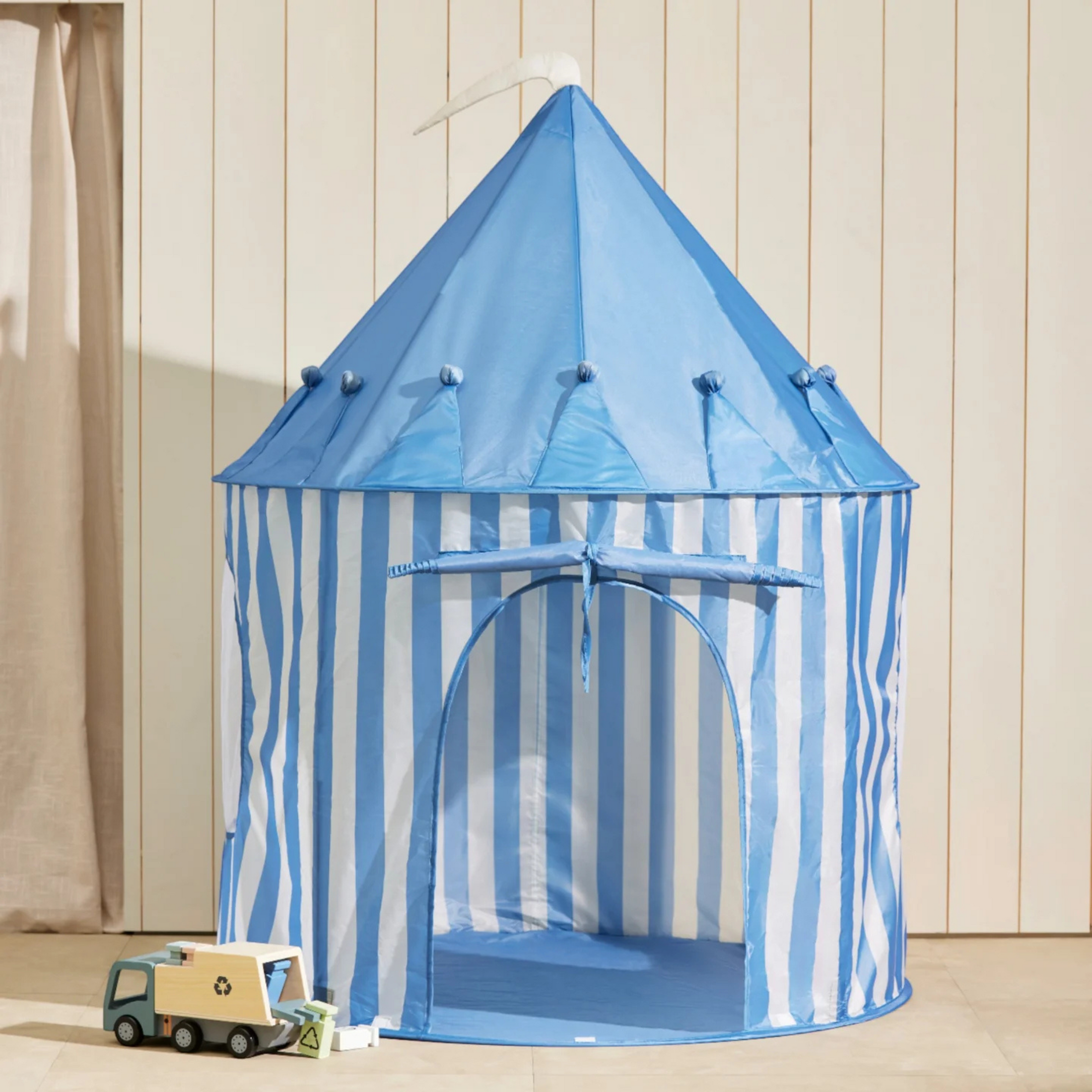 Children's play tent Star Blue Striped