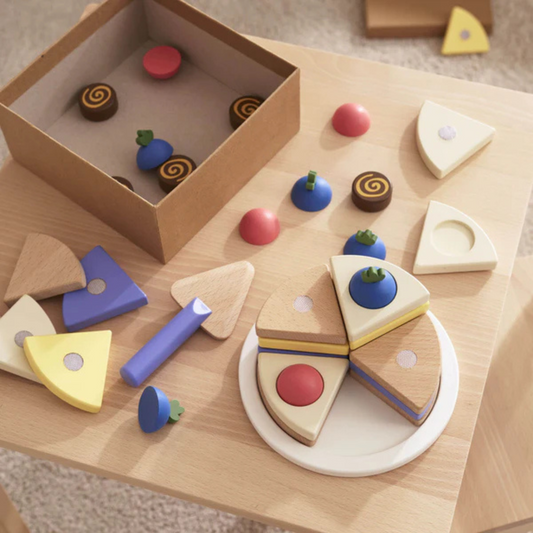 Children's wooden toy cake with layers KIDS HUB