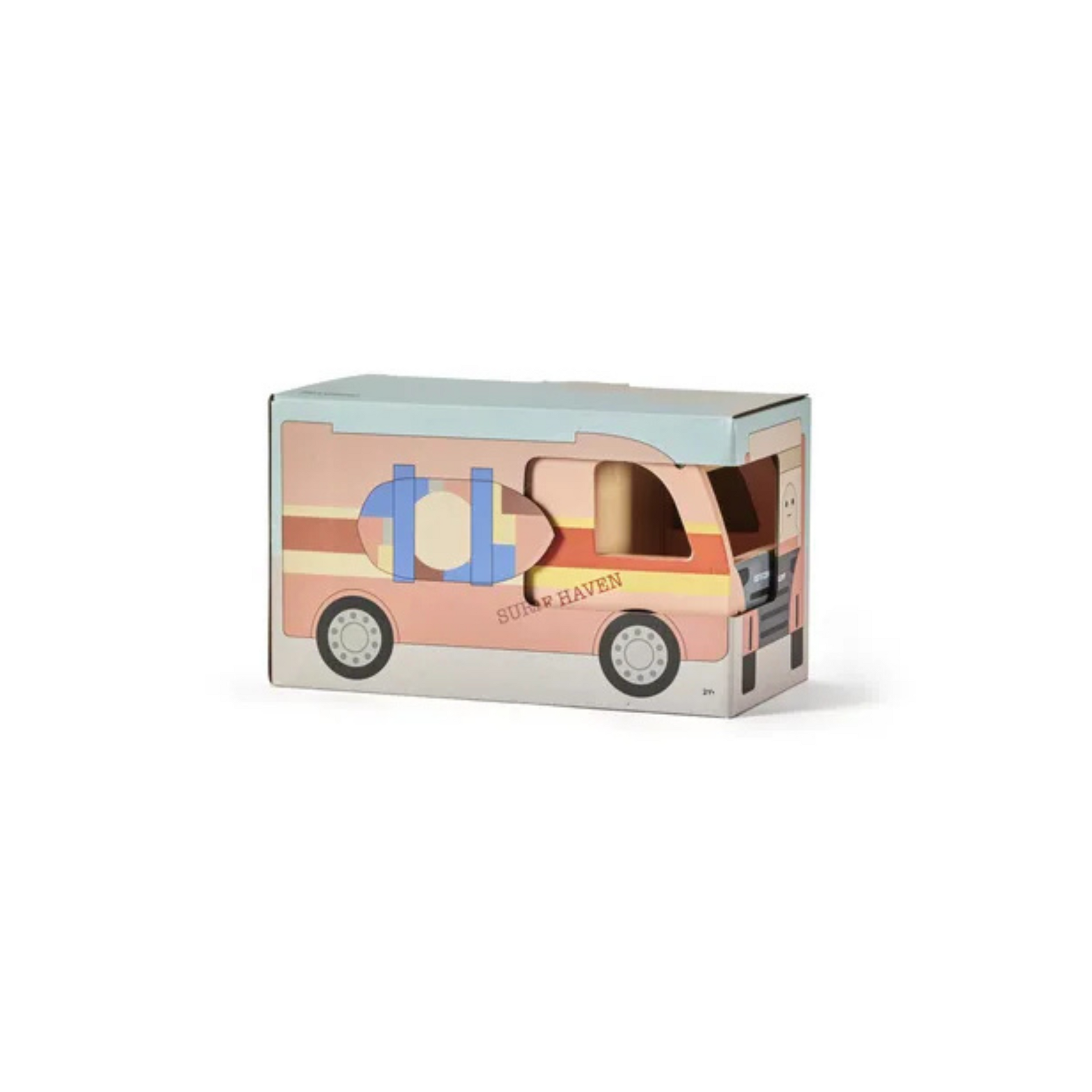 Children's wooden toy Van-caravan AIDEN