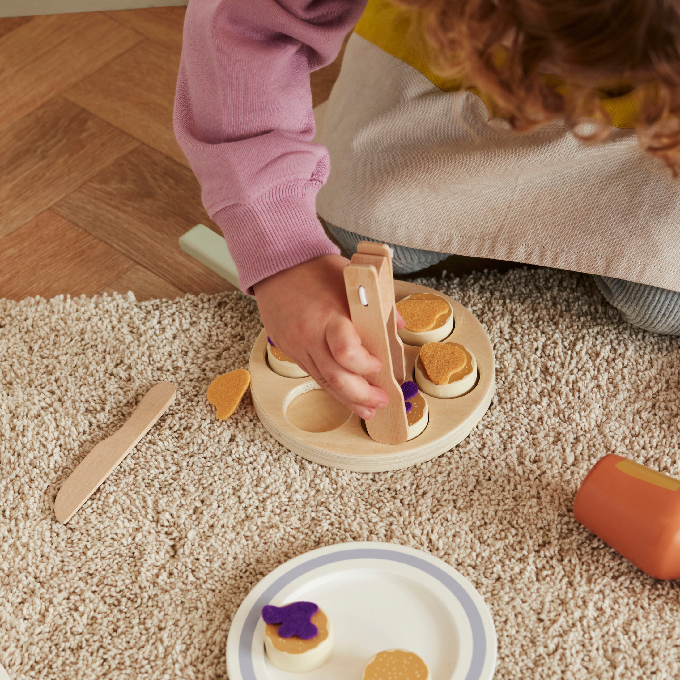 Children's Wooden Pancakes Playset