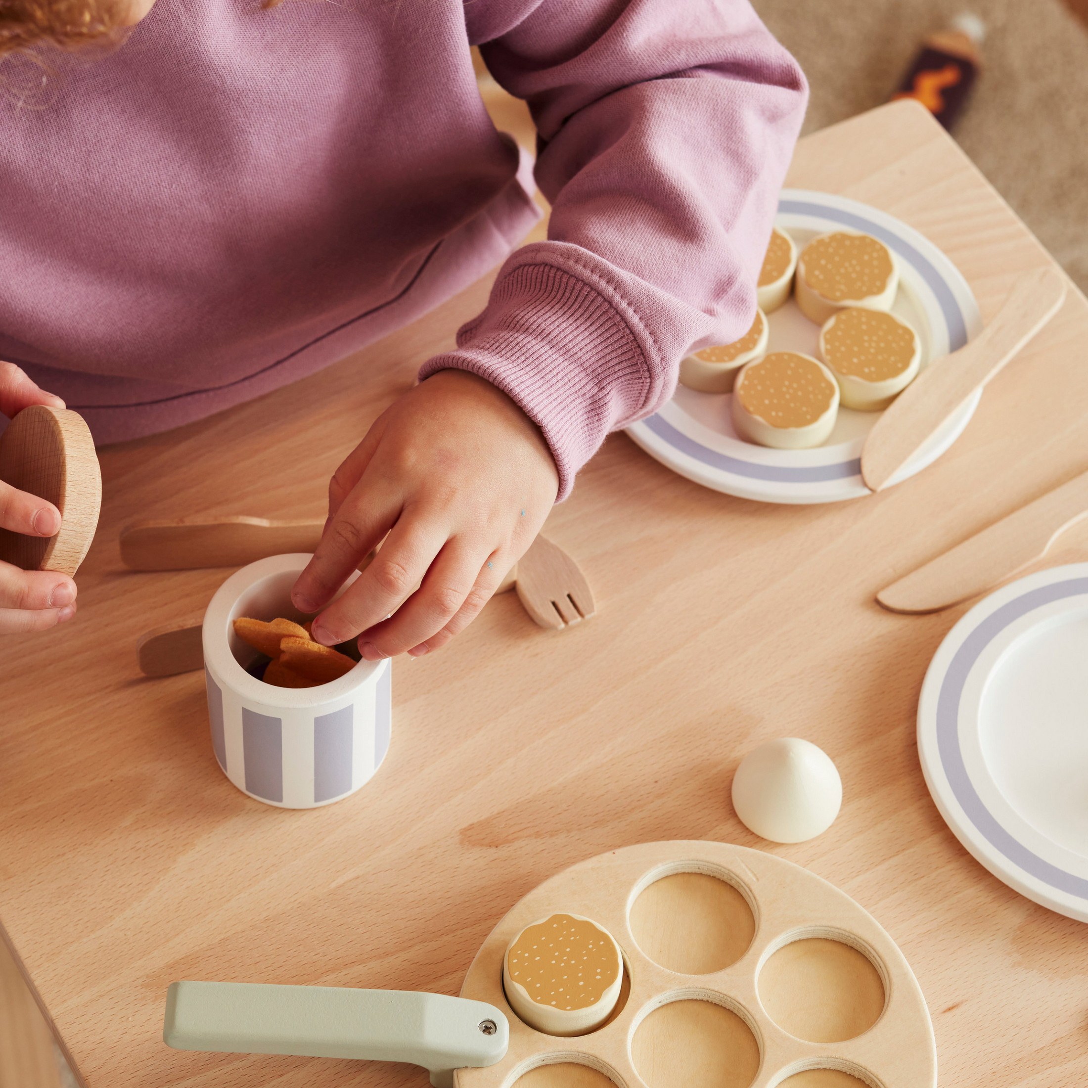 Παιδικό Ξύλινο σετ παιχνιδιού Pancakes