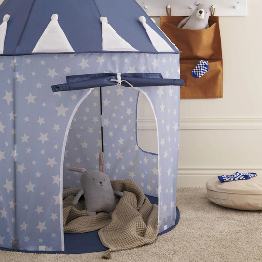 Children's play tent Star Light blue