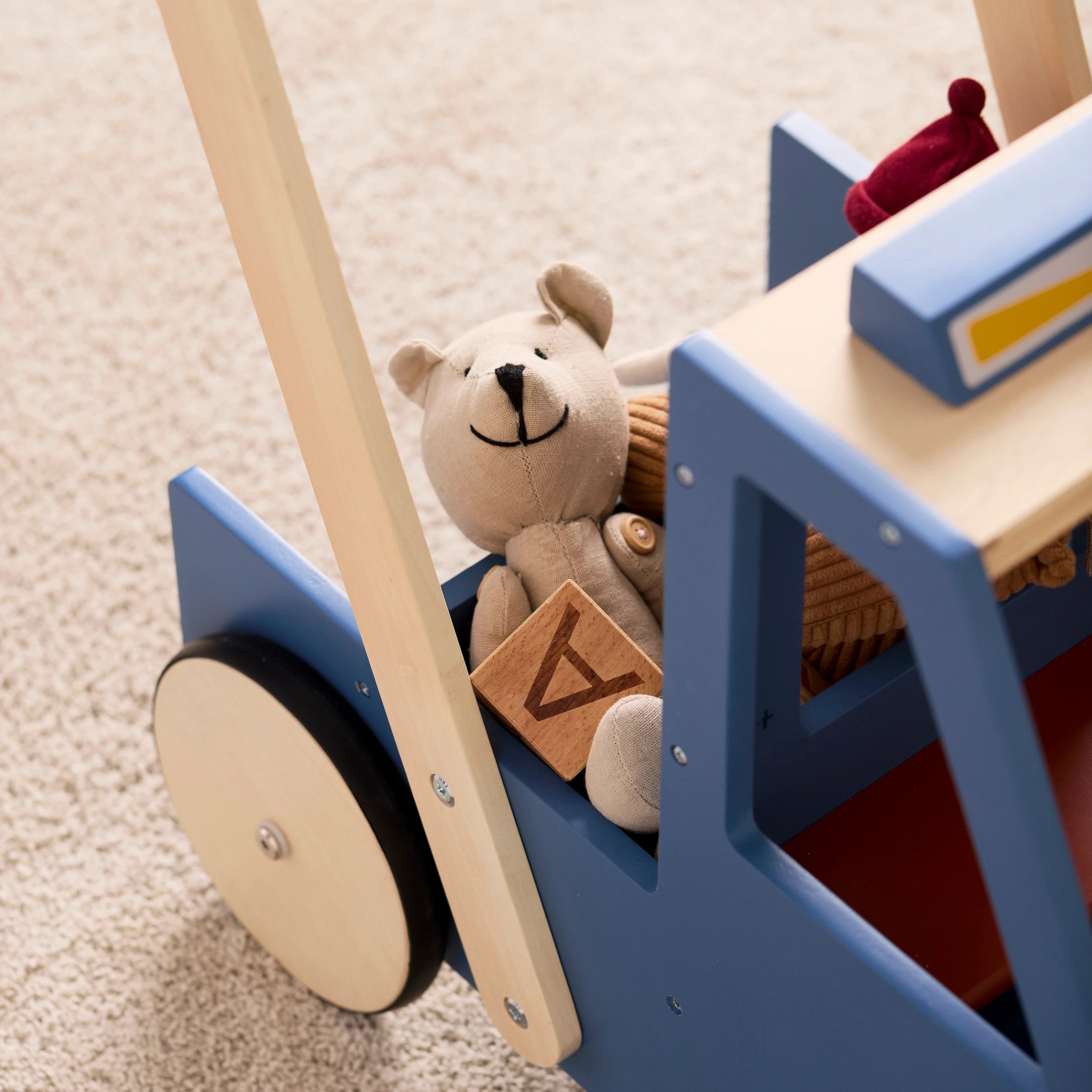 Children's wooden truck walker AIDEN