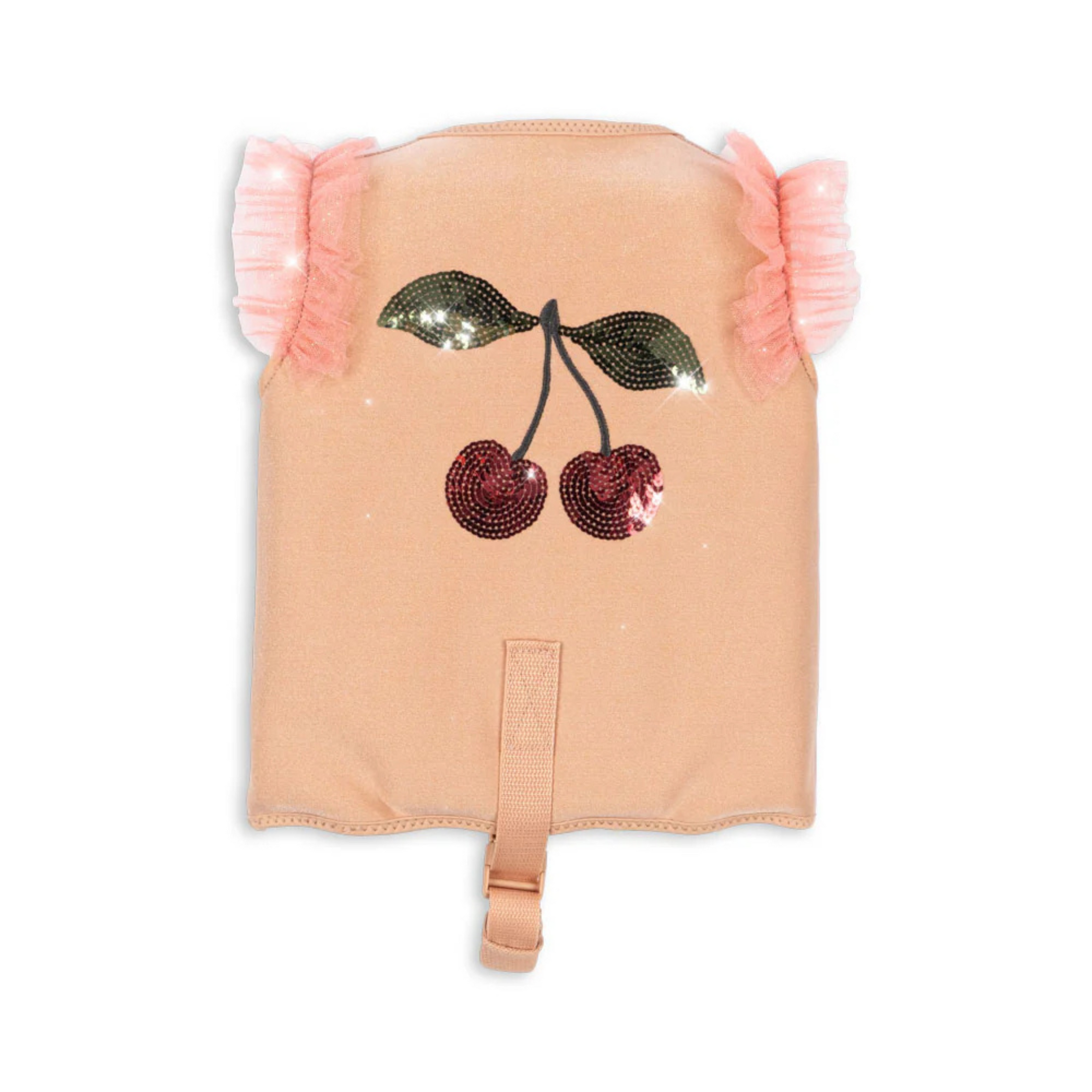 Children's life jacket with frou-frou and cherries