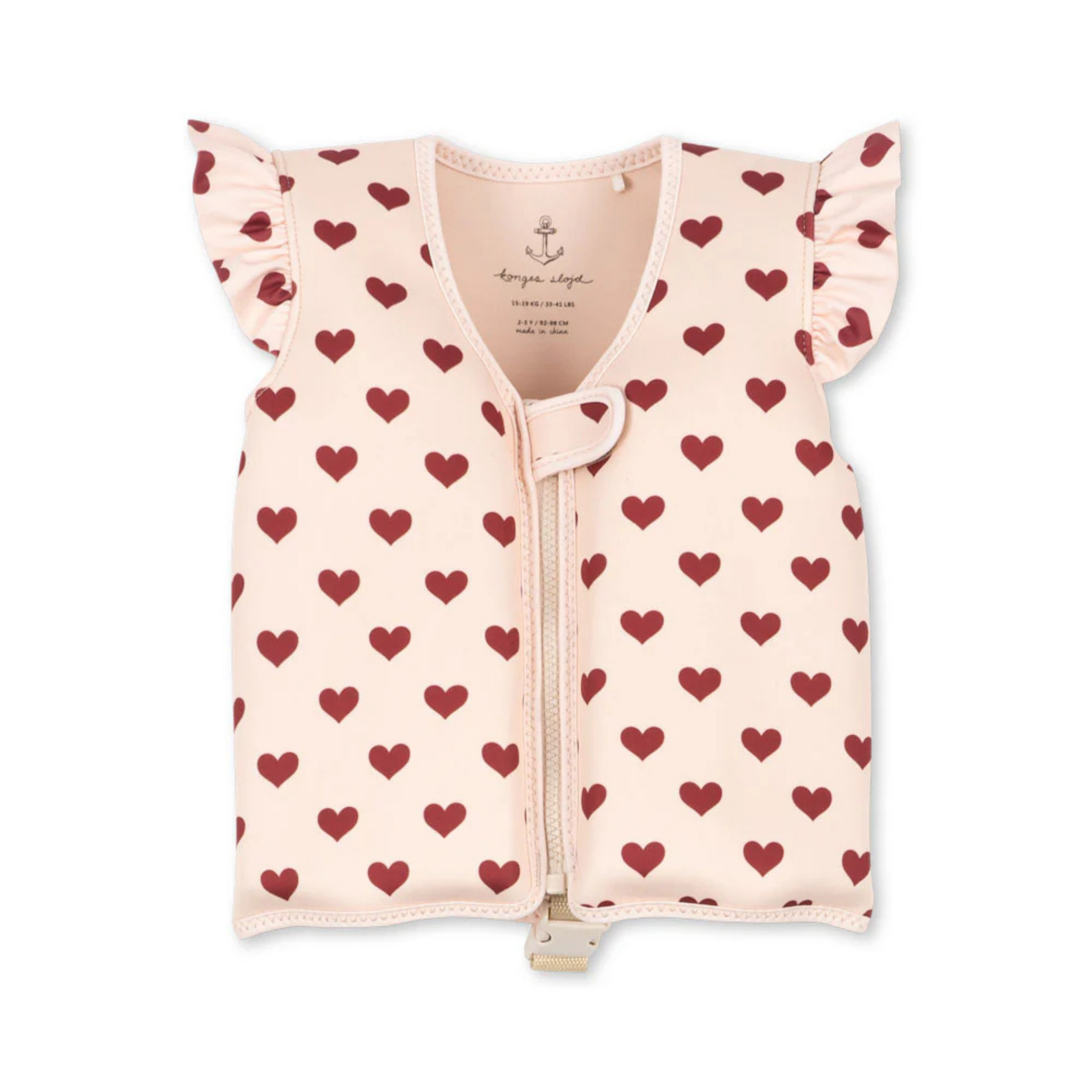 Children's life jacket with hearts