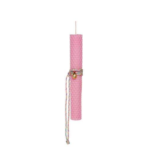 Children's Easter honeycomb candle with 24K gold-plated hanging Eye