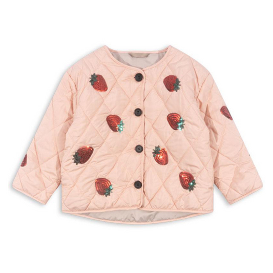 Girls jacket with Strawberry patterns