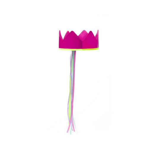 Girls princess crown-wand set Fuchsia