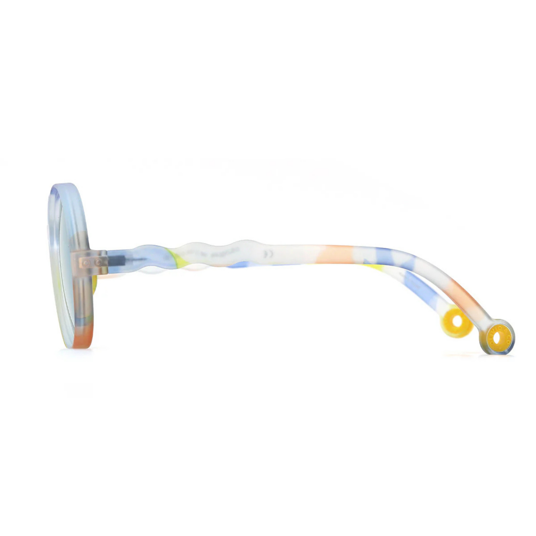 Kids Round Sunglasses Classic Art Brush