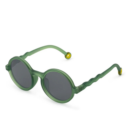 Kids' round sunglasses Terracotta Olive Green