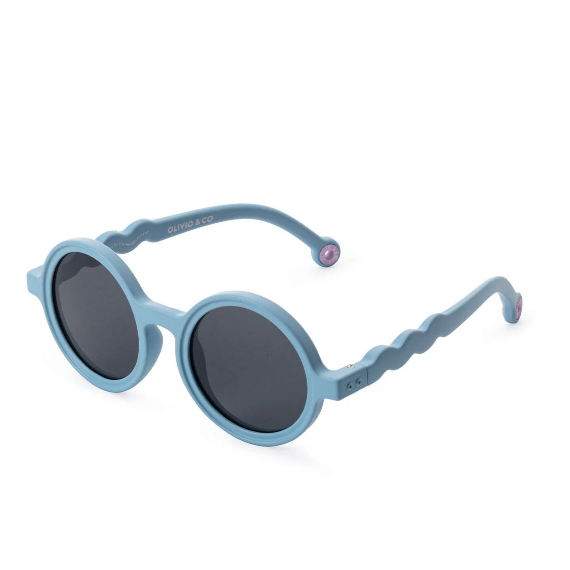 Baby round sunglasses Coral Reef Blue