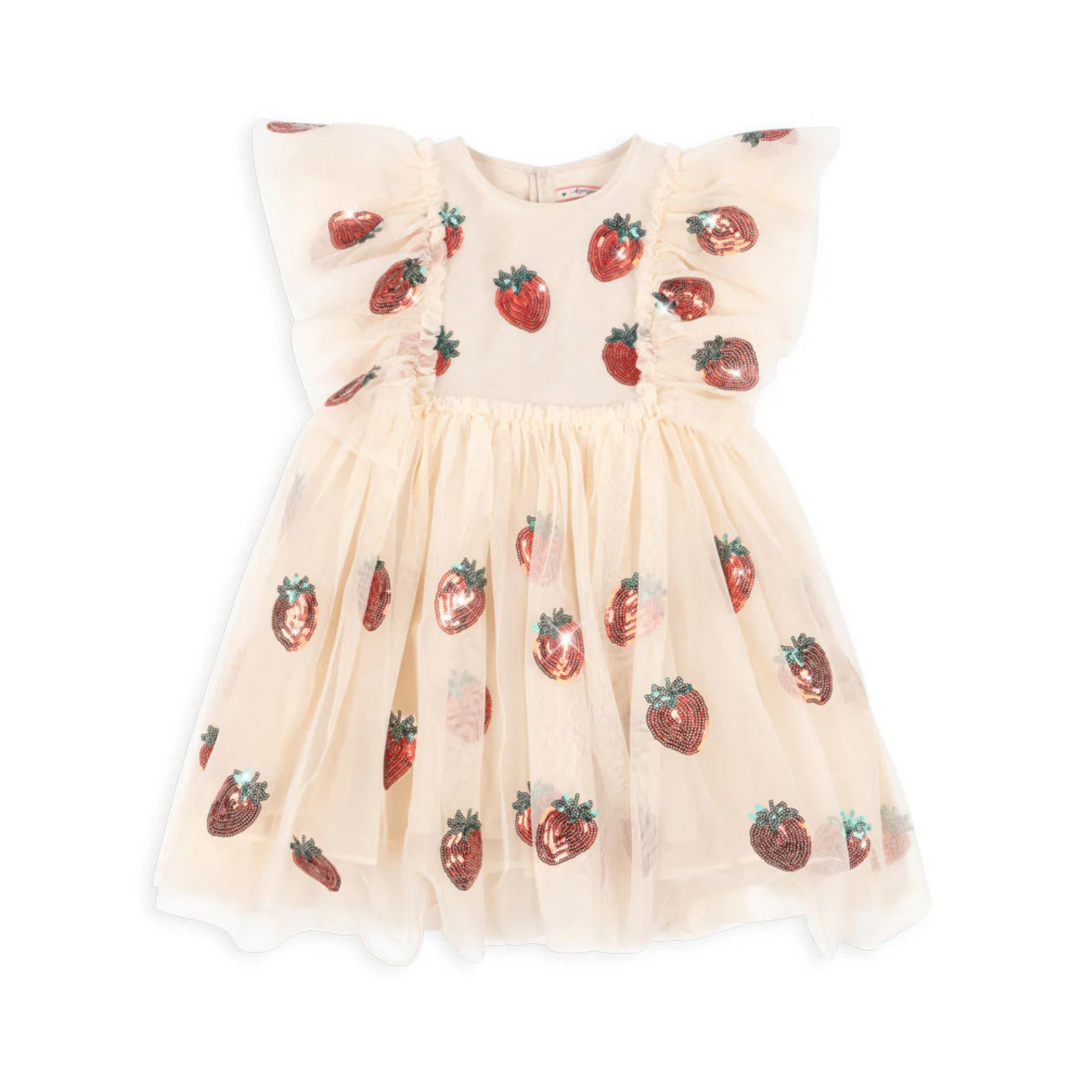 Girls Fairy dress with strawberry sequins