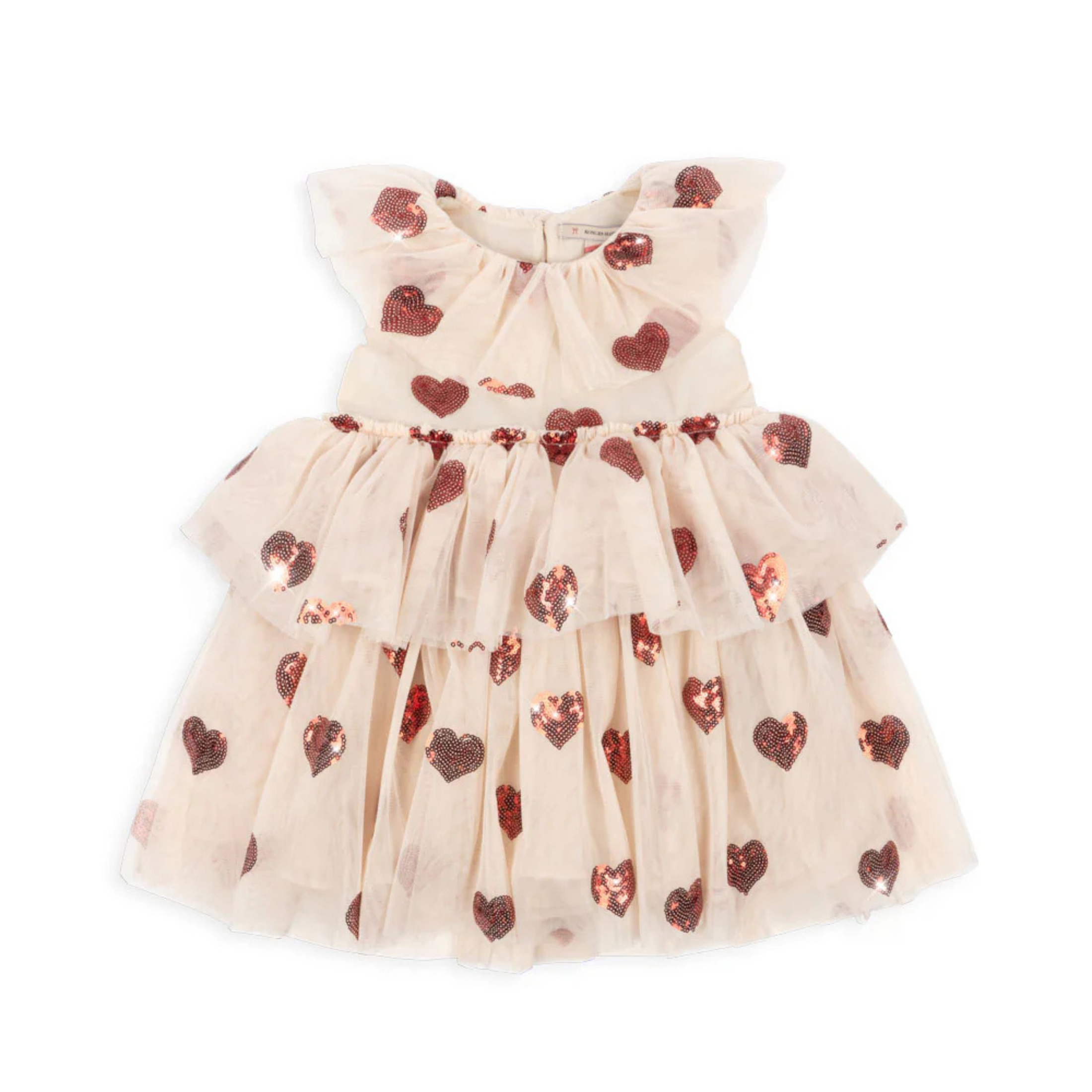 Children's Fairy dress with sequined hearts