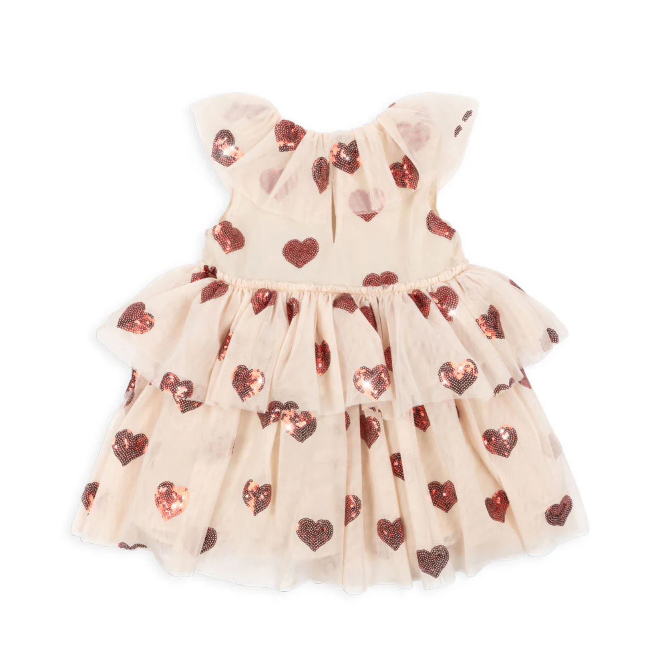 Children's Fairy dress with sequined hearts