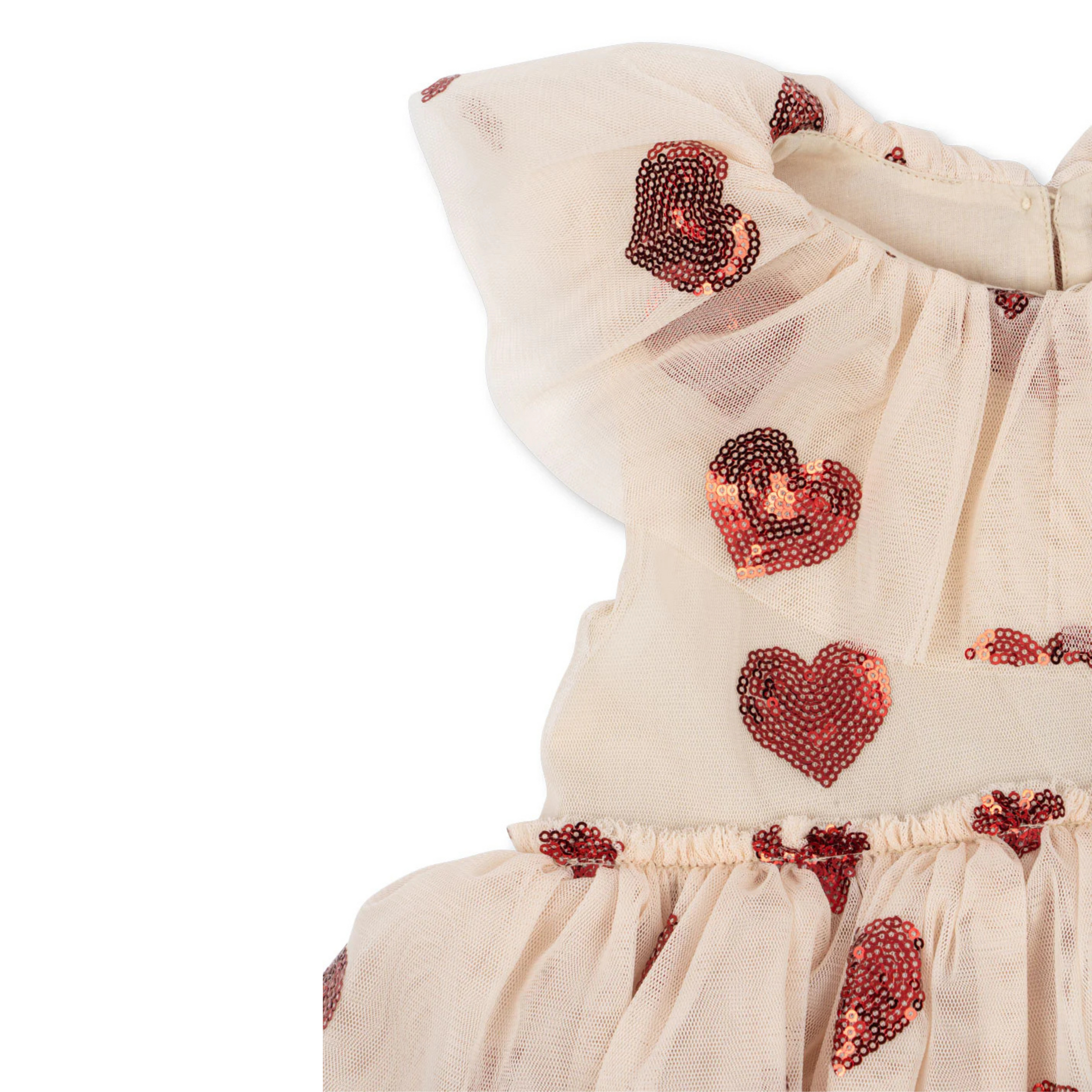 Children's Fairy dress with sequined hearts