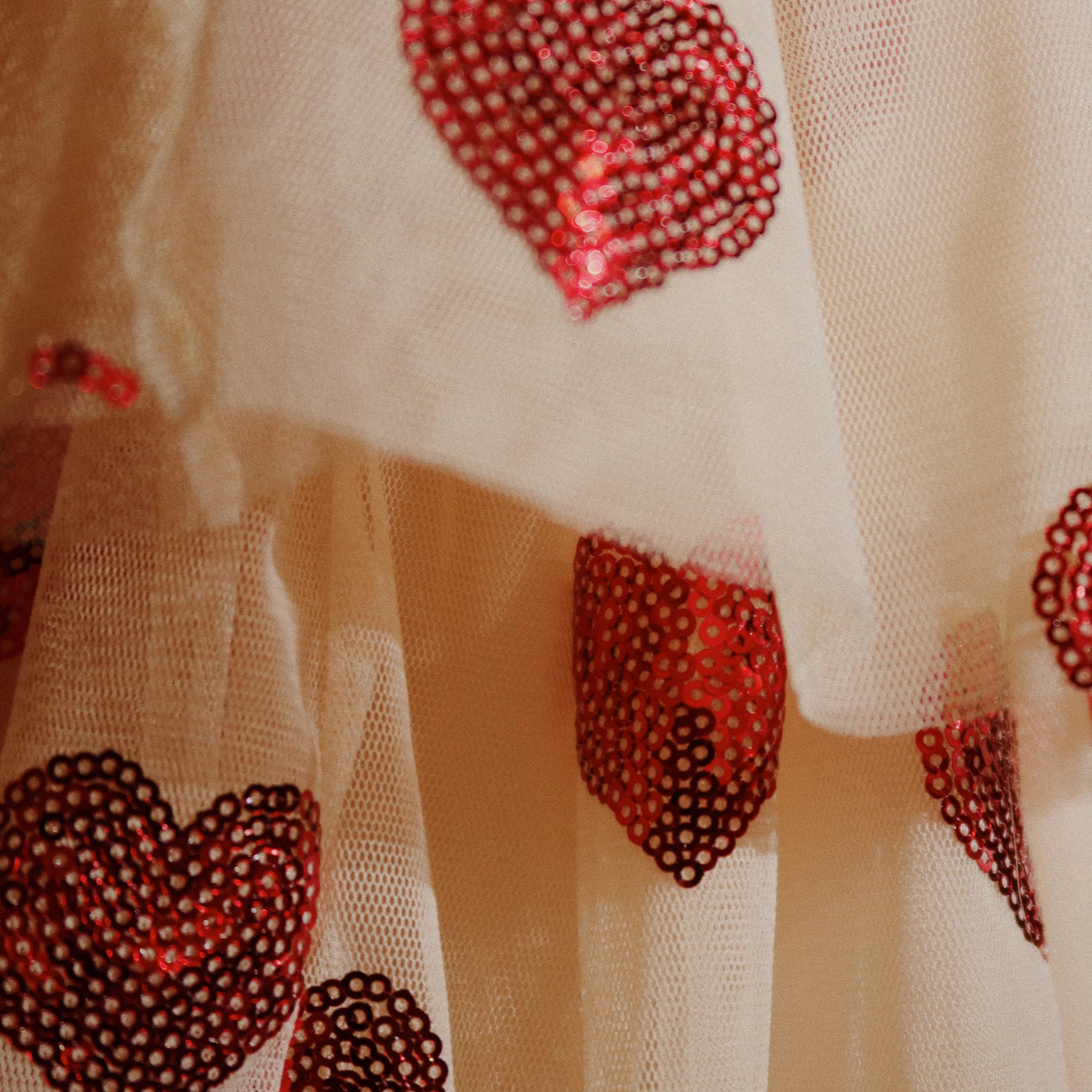 Children's Fairy dress with sequined hearts