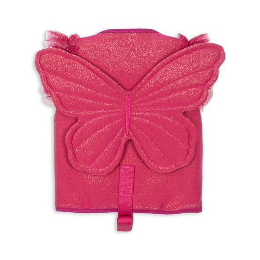 Kids life jacket with glitter and butterfly design