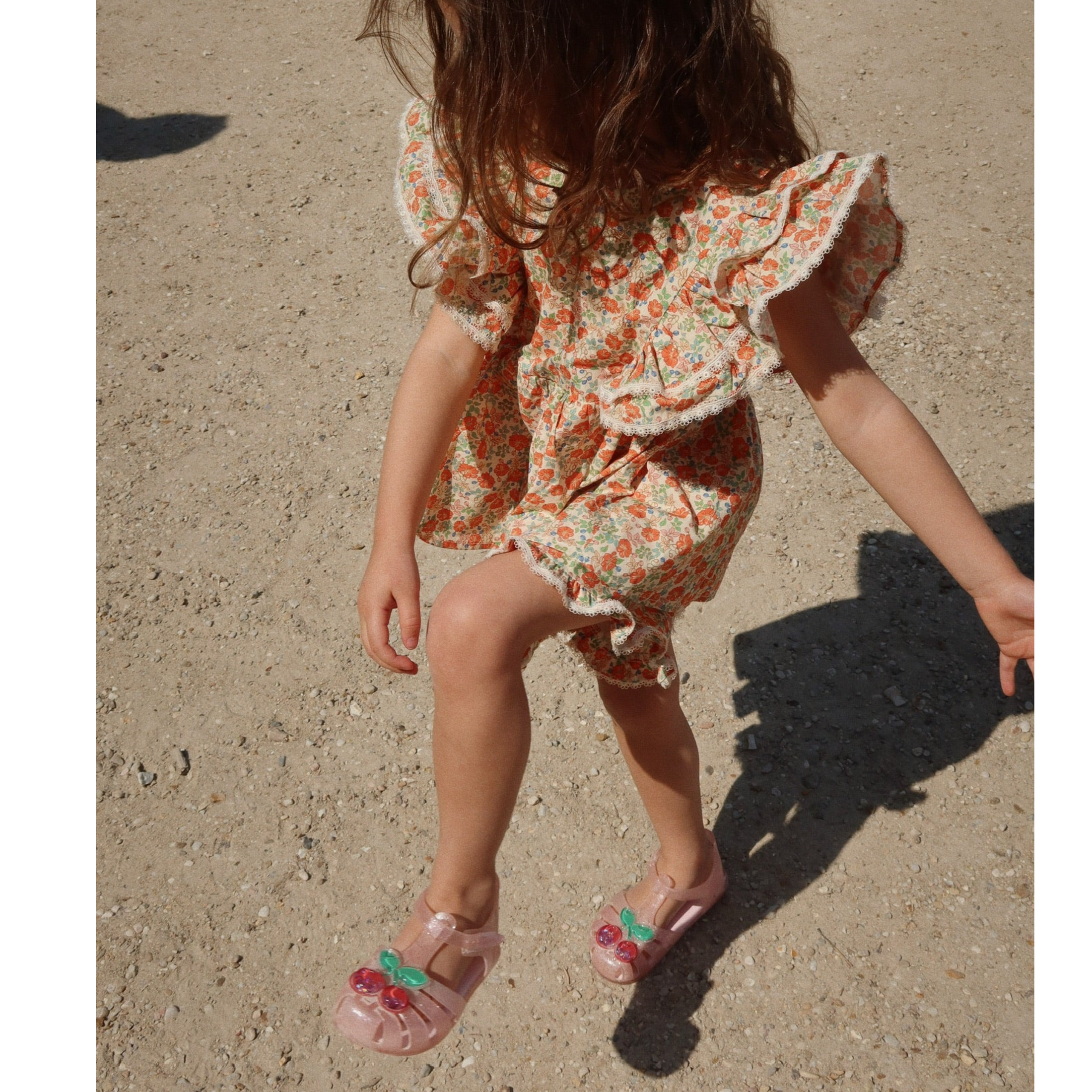 Baby beach sandals with Cherries