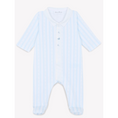 Φορτώστε την εικόνα στον προβολέα γκαλερί, Baby onesie Striped sky blue
