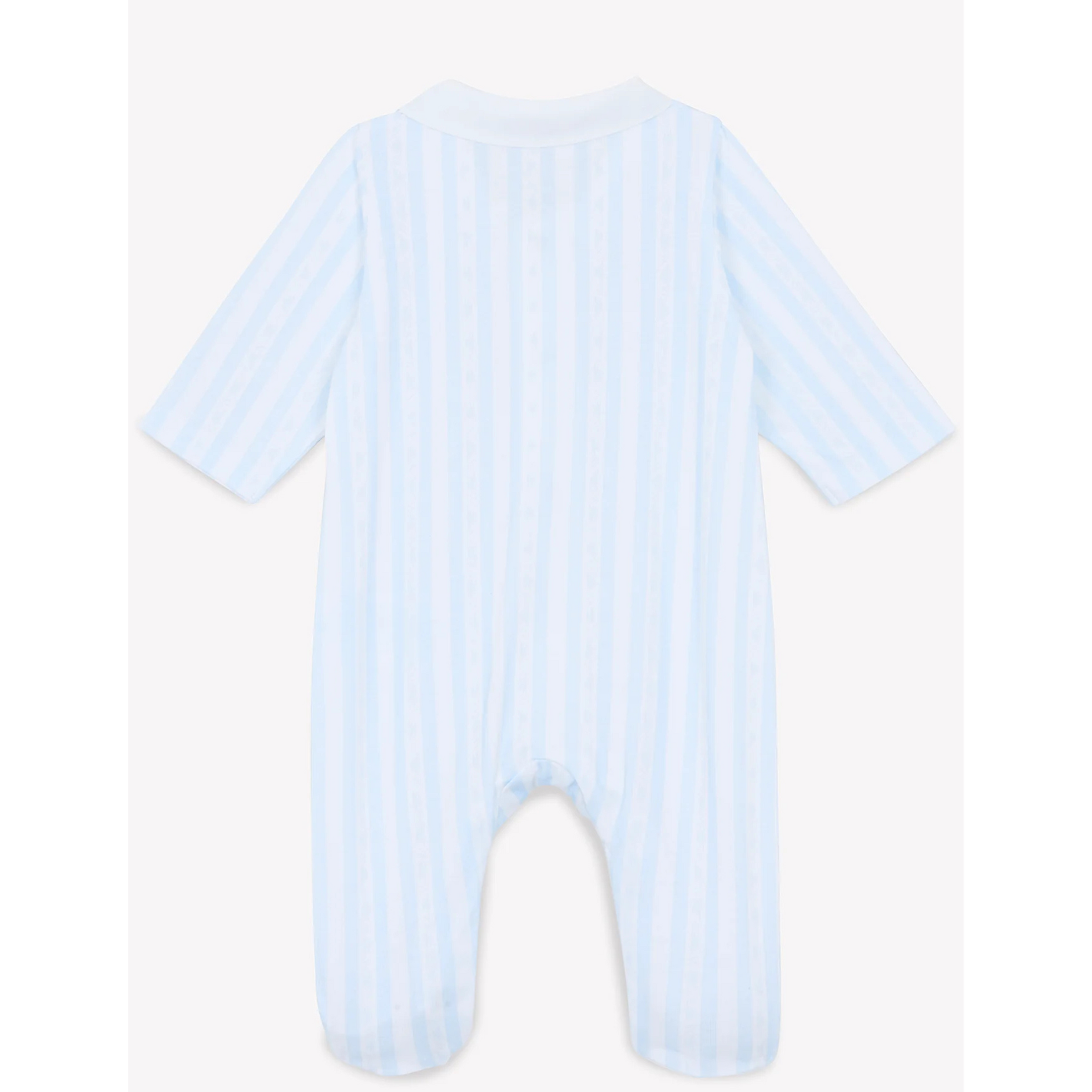 Baby onesie Striped sky blue