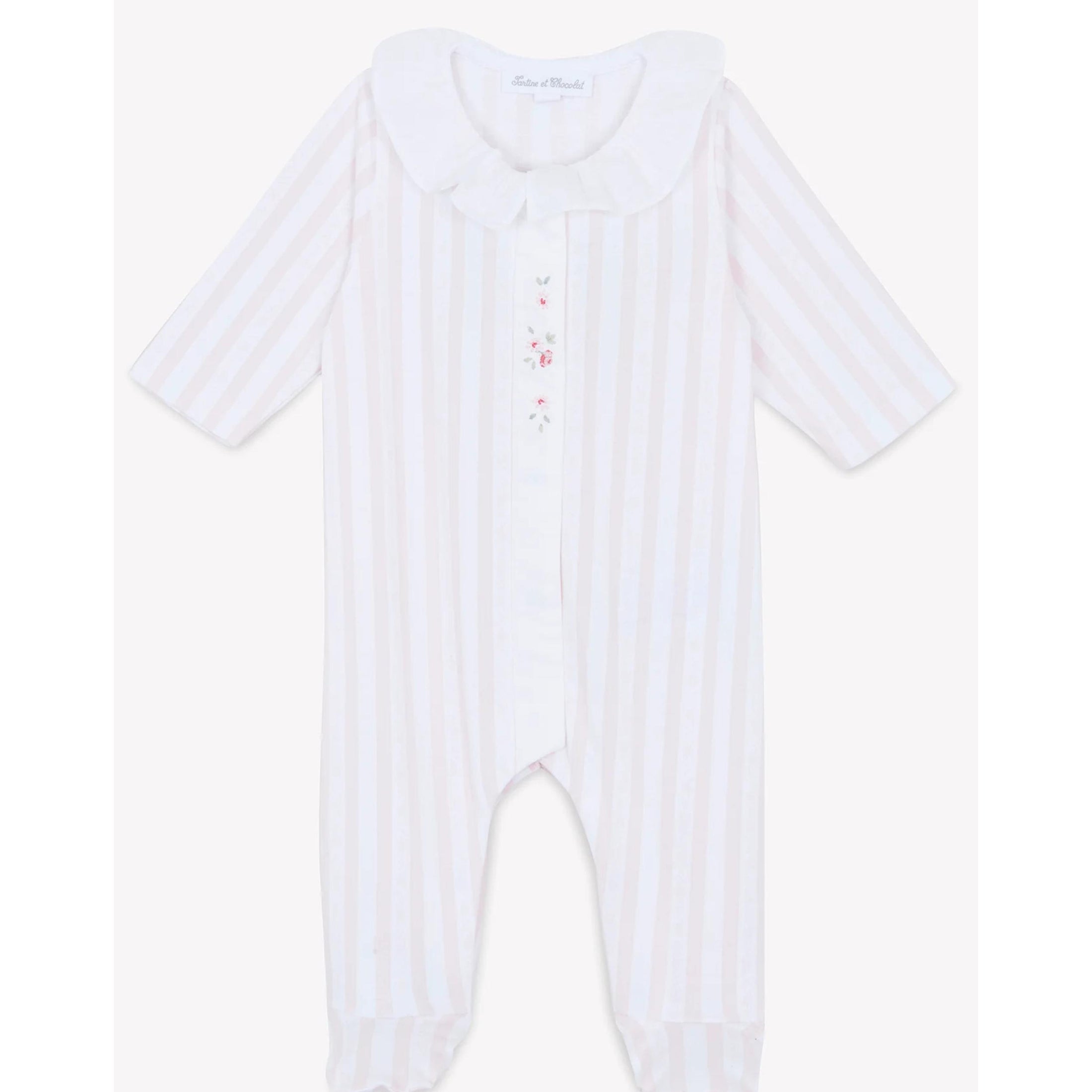 Βρεφικό φορμάκι Ριγέ Απαλό ροζ